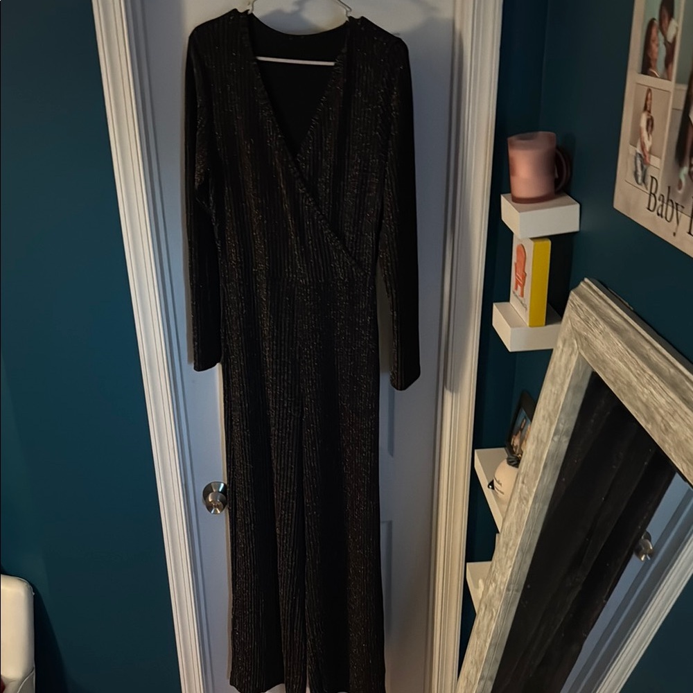 Elegant Black Wrap Dress